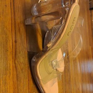 Icy Platform Barely There size 11US 4.5 inch heel